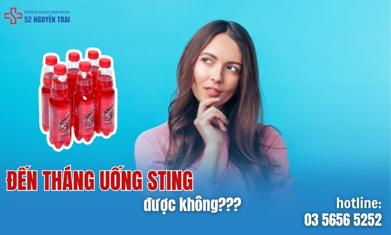 Tới tháng uống sting được không?