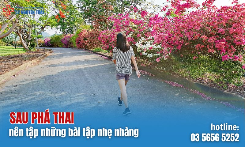 Sau phá thai nên tập những bài tập thể dục nhẹ nhàng