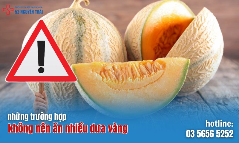 Những trường hợp không nên ăn nhiều dưa vàng?