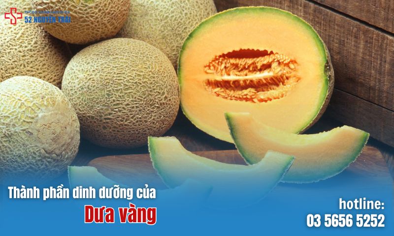 Dưa vàng chứa nhiều thành phần dinh dưỡng quan trọng